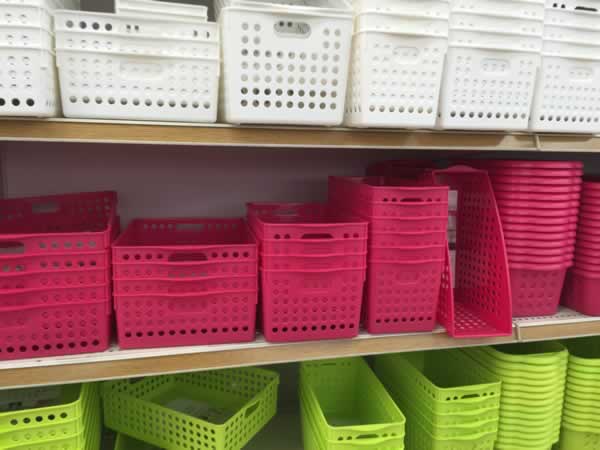 プラスチック収納ボックスのカラーバリエーション