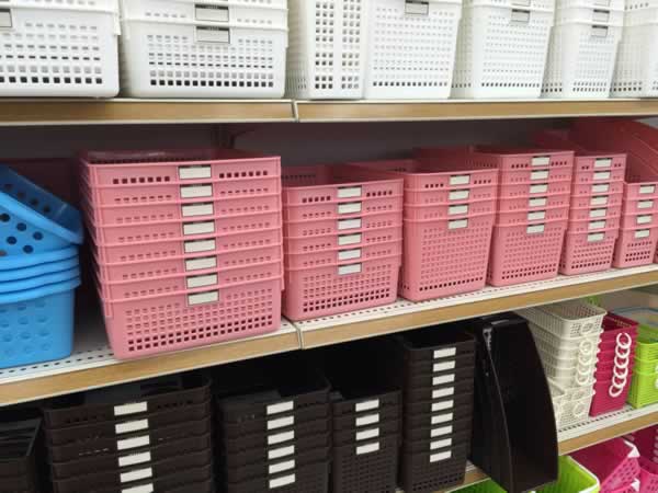 プラスチック収納ボックスのカラーバリエーション